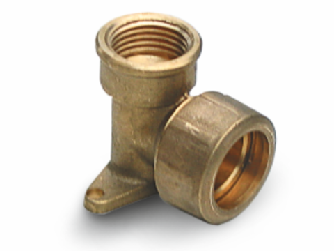 Brass ear elbow with trans. (FIP)